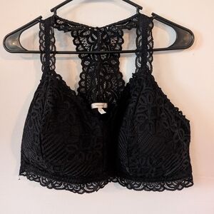 Maurices‎ Racerback Black Lace Wire Free Bra